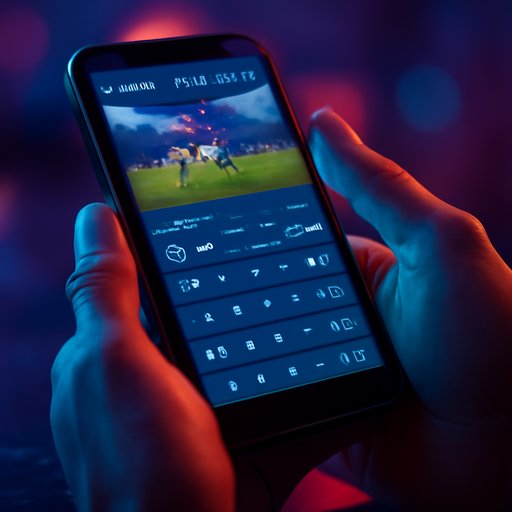 sports betting login sports market screen on Android tablet